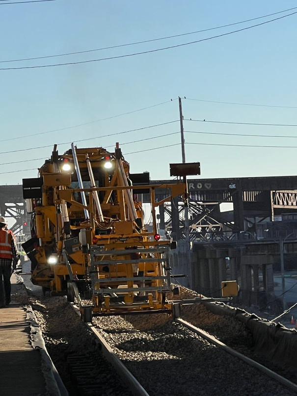 rail construction repair railroad derailment  m&k STL st. louis midwest MSA transit